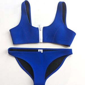 Hoaka neoprene royal blue bikini